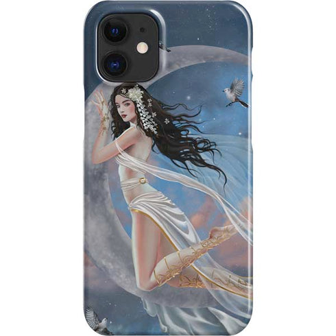 Fairy on Moon with Birds by Nene Thomas iPhone 12 Mini Lite Case