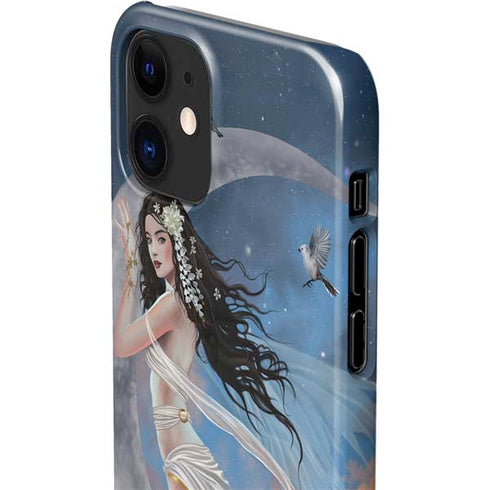 Fairy on Moon with Birds by Nene Thomas iPhone 12 Mini Lite Case