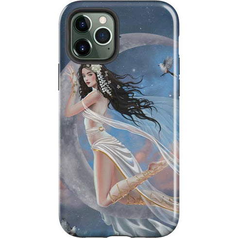 Fairy on Moon with Birds by Nene Thomas iPhone 12 Pro Impact Case