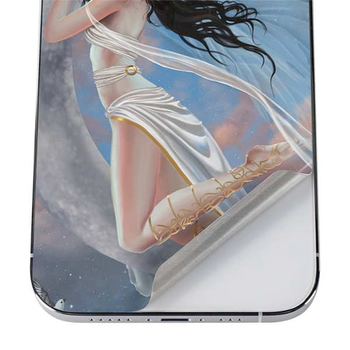 Fairy on Moon with Birds by Nene Thomas iPhone 12 Pro Max Skin