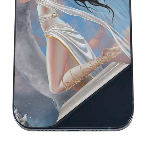 Fairy on Moon with Birds by Nene Thomas iPhone 12 Skin