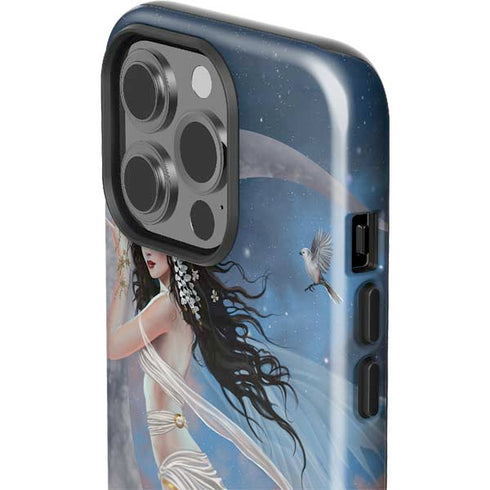 Fairy on Moon with Birds by Nene Thomas iPhone 13 Pro Impact Case