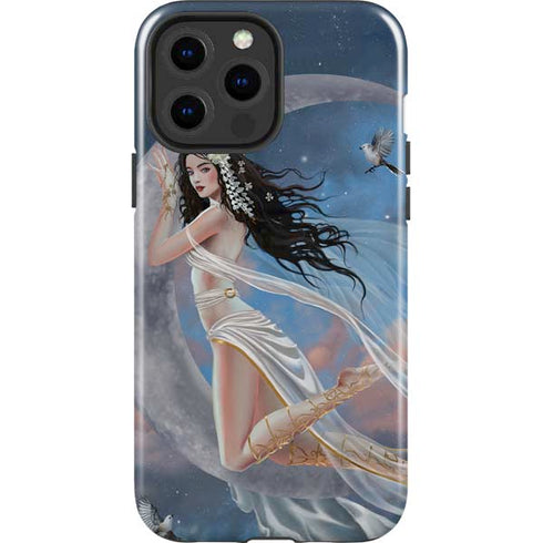 Fairy on Moon with Birds by Nene Thomas iPhone 13 Pro Max Impact Case
