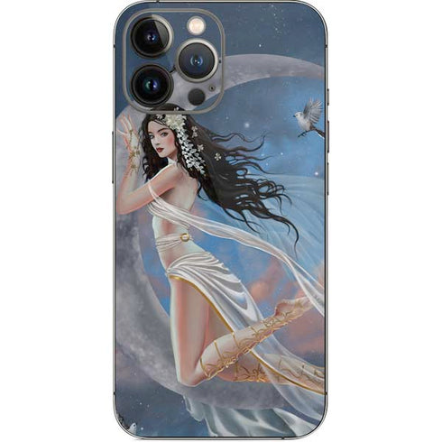Fairy on Moon with Birds by Nene Thomas iPhone 14 Pro Max Skin