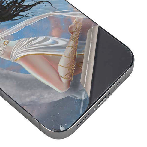 Fairy on Moon with Birds by Nene Thomas iPhone 15 Pro Skin