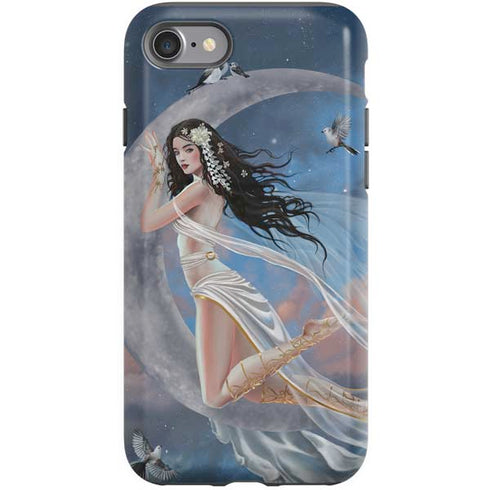 Fairy on Moon with Birds by Nene Thomas iPhone SE (2nd & 3rd Gen) Pro Case