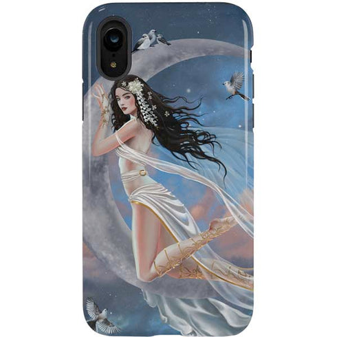 Fairy on Moon with Birds by Nene Thomas iPhone XR Pro Case