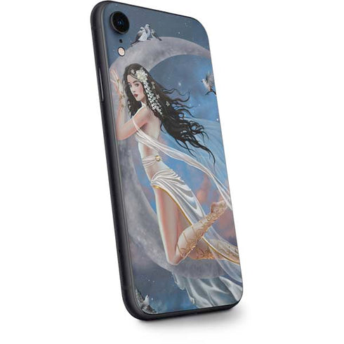 Fairy on Moon with Birds by Nene Thomas iPhone XR Skin