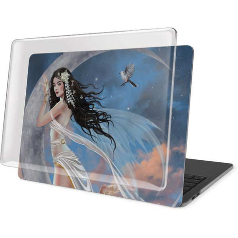 Fairy on Moon with Birds by Nene Thomas MacBook Pro 15in (2016-19) Case plus Skin