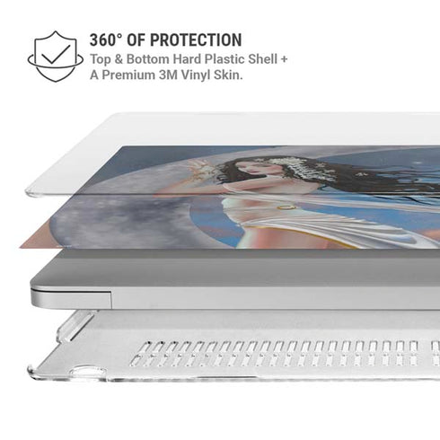 Fairy on Moon with Birds by Nene Thomas MacBook Pro 16in (2019-20) Case plus Skin