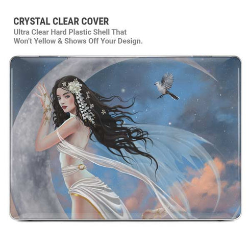 Fairy on Moon with Birds by Nene Thomas MacBook Pro 16in (2021-25) Case plus Skin