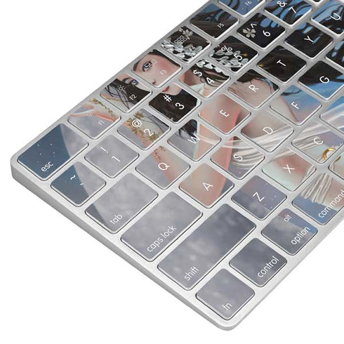 Fairy on Moon with Birds by Nene Thomas Magic Keyboard Skin