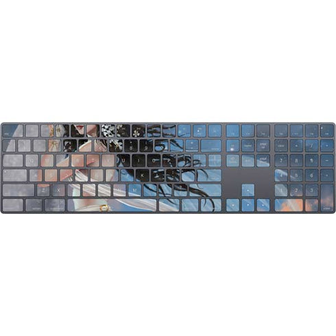 Fairy on Moon with Birds by Nene Thomas Magic Keyboard with Numeric Keypad Skin