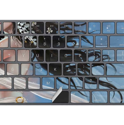Fairy on Moon with Birds by Nene Thomas Magic Keyboard with Numeric Keypad Skin