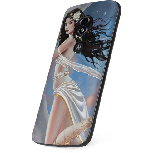 Fairy on Moon with Birds by Nene Thomas Moto E5 Play Skin