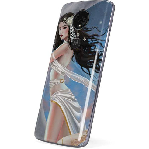 Fairy on Moon with Birds by Nene Thomas Moto E5 Plus Skin