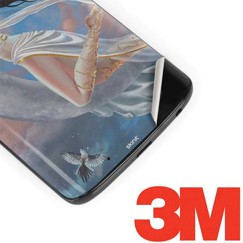 Fairy on Moon with Birds by Nene Thomas Moto G6 Skin