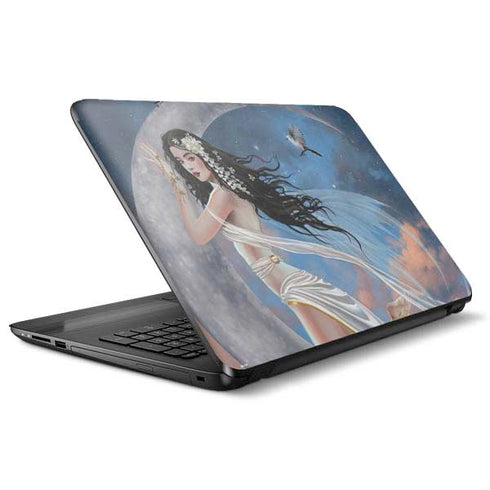 Fairy on Moon with Birds by Nene Thomas HP Notebook Skin