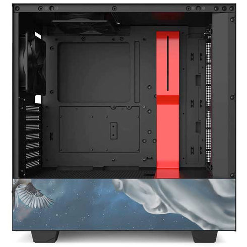 Fairy on Moon with Birds by Nene Thomas NZXT H510 Compact ATX Mid-Tower Case Skin