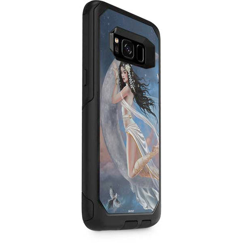 Fairy on Moon with Birds by Nene Thomas Otterbox Commuter Galaxy Skin