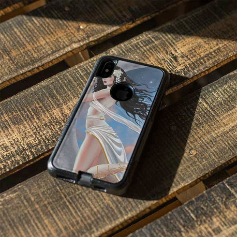 Fairy on Moon with Birds by Nene Thomas Otterbox Commuter iPhone Skin