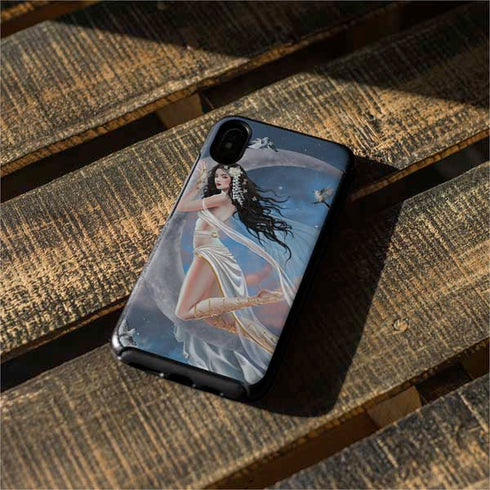Fairy on Moon with Birds by Nene Thomas Otterbox Symmetry iPhone Skin