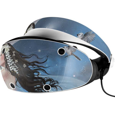 Fairy on Moon with Birds by Nene Thomas PlayStation VR2 Skin
