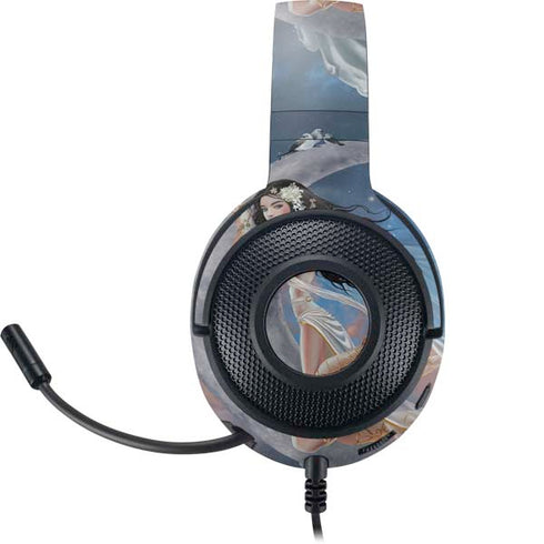 Fairy on Moon with Birds by Nene Thomas Razer Kraken X Skin