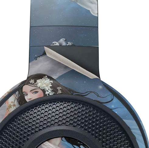 Fairy on Moon with Birds by Nene Thomas Razer Kraken X Skin