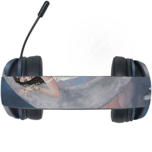 Fairy on Moon with Birds by Nene Thomas Razer Kraken X Skin