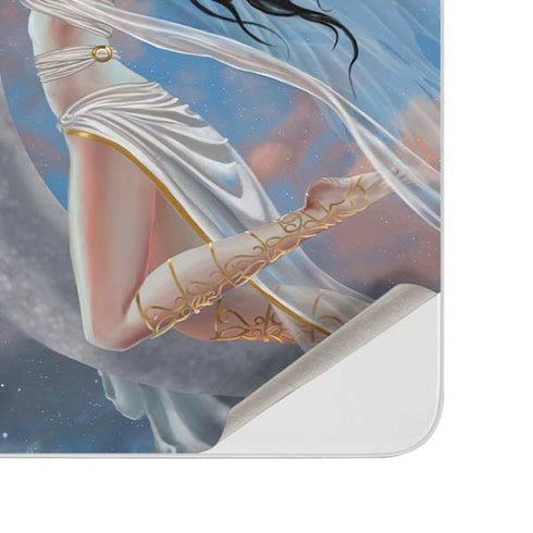 Fairy on Moon with Birds by Nene Thomas Surface Duo Skin
