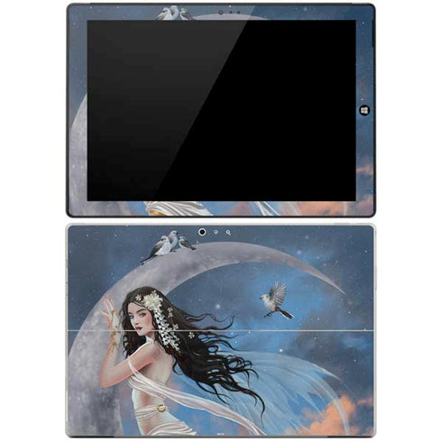 Fairy on Moon with Birds by Nene Thomas Surface Pro 3 Skin