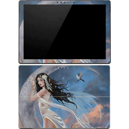 Fairy on Moon with Birds by Nene Thomas Surface Pro 4 Skin