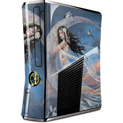 Fairy on Moon with Birds by Nene Thomas Xbox 360 Slim (2010) Skin