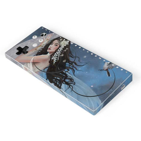 Fairy on Moon with Birds by Nene Thomas Xbox Adaptive Controller Skin