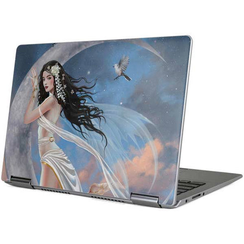 Fairy on Moon with Birds by Nene Thomas Yoga 710 14in Skin