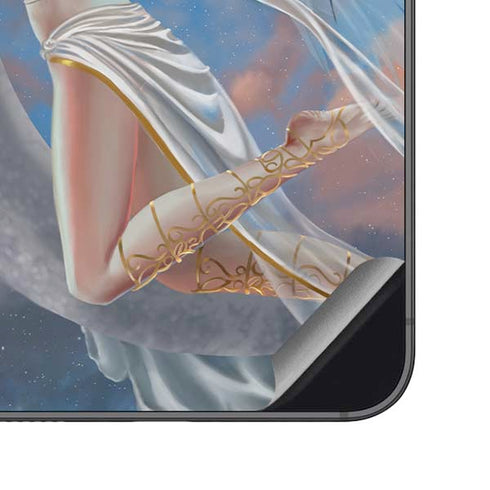 Fairy on Moon with Birds by Nene Thomas Galaxy S23 FE Skin