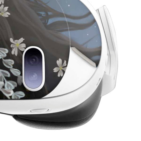 Fairy on Moon with Birds by Nene Thomas Meta Quest 3 Skin