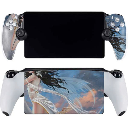 Fairy on Moon with Birds by Nene Thomas PlayStation Portal Remote Player Skin