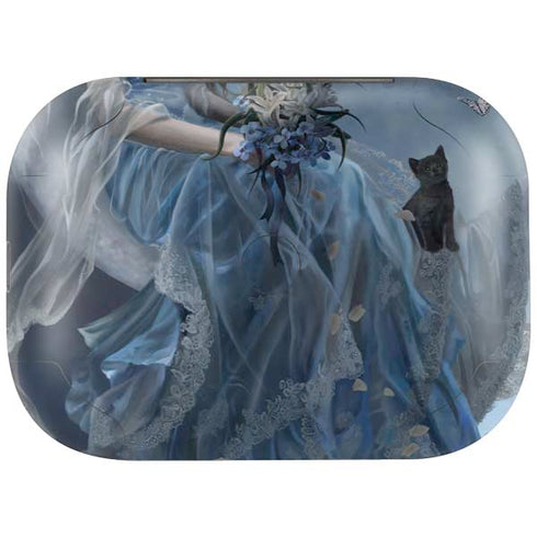 Fairy with Black Cat Sitting on Moon by Nene Thomas Amazon Echo Buds Skin