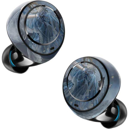 Fairy with Black Cat Sitting on Moon by Nene Thomas Amazon Echo Buds Skin