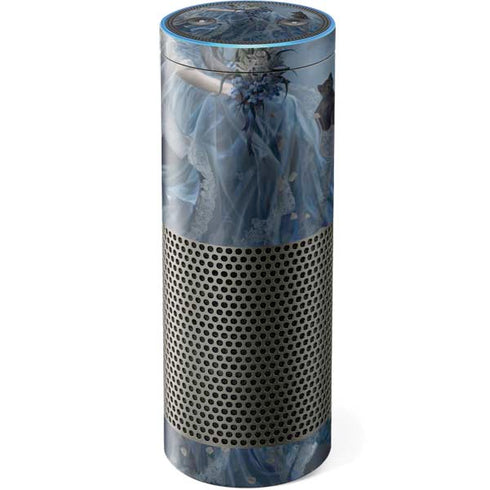 Fairy with Black Cat Sitting on Moon by Nene Thomas Amazon Echo Skin
