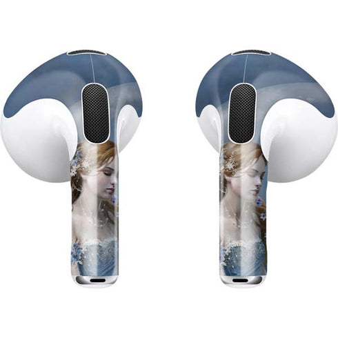 Fairy with Black Cat Sitting on Moon by Nene Thomas Apple AirPods (3rd Gen 2021) Skin