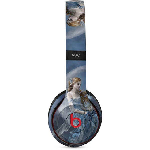 Fairy with Black Cat Sitting on Moon by Nene Thomas Beats Solo 2 Wireless Skin