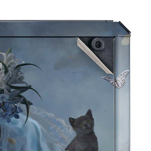 Fairy with Black Cat Sitting on Moon by Nene Thomas Cooler Master MasterBox Q300L Mini Tower Skin