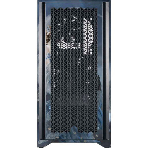 Fairy with Black Cat Sitting on Moon by Nene Thomas Corsair 4000D Tempered Glass Mid-Tower ATX Case Skin