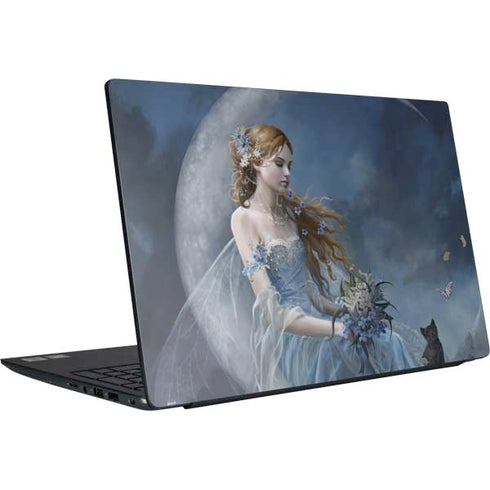 Fairy with Black Cat Sitting on Moon by Nene Thomas Dell Vostro Skin