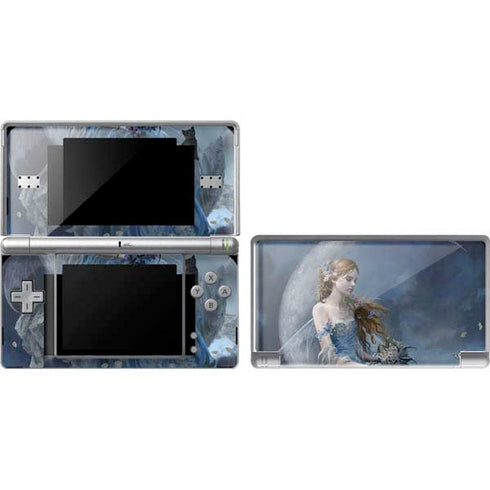 Fairy with Black Cat Sitting on Moon by Nene Thomas DS Lite Skin