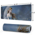 Fairy with Black Cat Sitting on Moon by Nene Thomas Gaming Mouse Pad