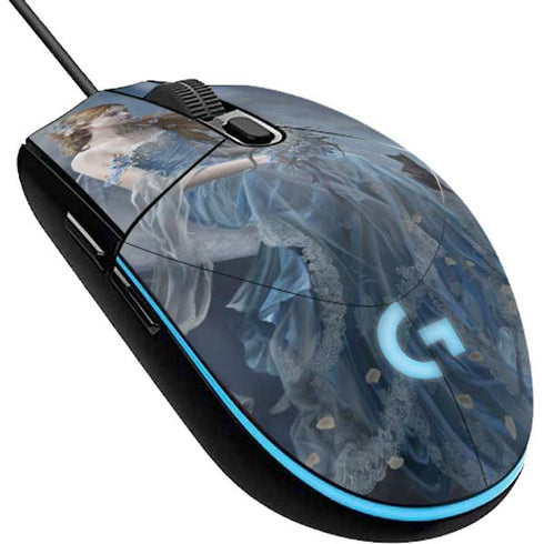 Fairy with Black Cat Sitting on Moon by Nene Thomas G203 Prodigy RGB Wired Gaming Mouse Skin